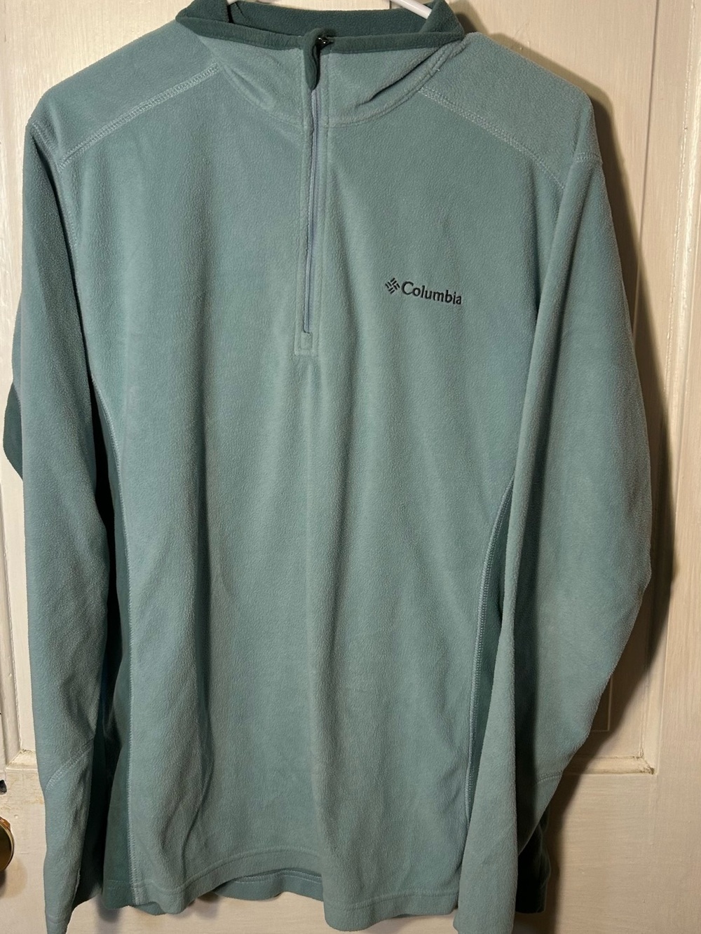Columbia Women's Light Teal Quarter-Zip Fleece Pullover